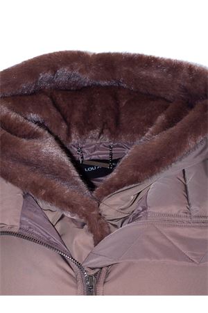 Brown nylon jacket LOU ANDREA | YZ204050LUW5MATMOROBROWN